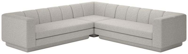 Viewing product image Yarrow 3-Piece L-Shaped Sectional Sofa Hatch Platinum - image 1 of 7