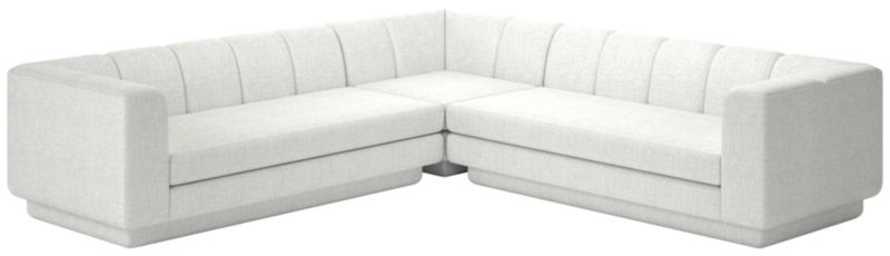 Viewing product image Yarrow 3-Piece L-Shaped Sectional Sofa Elliot Dove - image 1 of 7