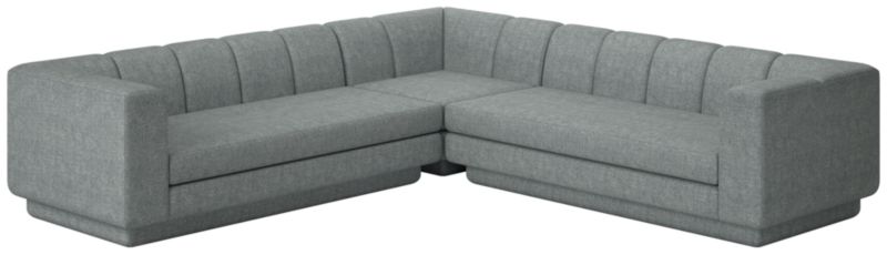 Viewing product image Yarrow 3-Piece L-Shaped Sectional Sofa Nomad Charcoal - image 1 of 7