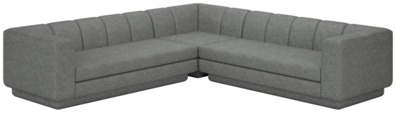 Viewing product image Yarrow 3-Piece L-Shaped Sectional Sofa Hatch Charcoal - image 1 of 7