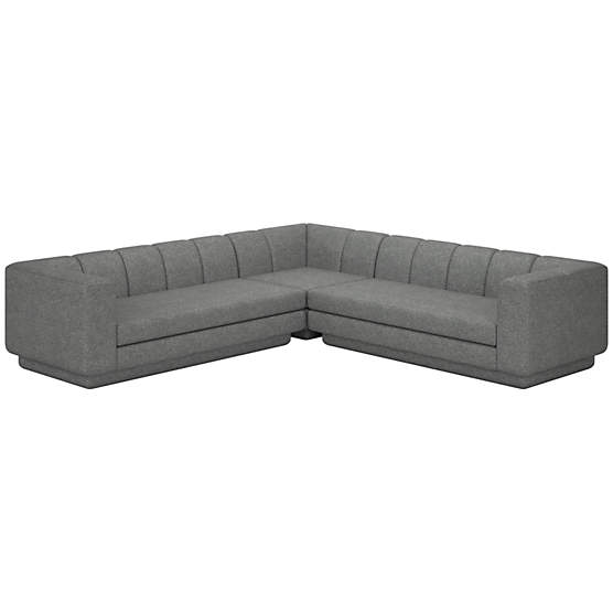 Yarrow 3-Piece L-Shaped Sectional Sofa Hatch Charcoal