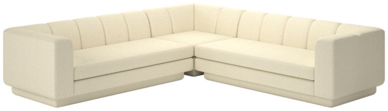 Viewing product image Yarrow 3-Piece L-Shaped Sectional Sofa Bloce Cream - image 1 of 7