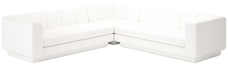 Yarrow 3-Piece L-Shaped Sectional Sofa Curious Linen - image 0 of 8