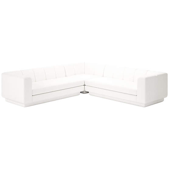 Yarrow 3-Piece L-Shaped Sectional Sofa Curious Linen