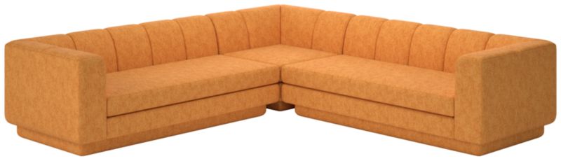 Viewing product image Yarrow 3-Piece L-Shaped Sectional Sofa Dream Ginger Tea - image 1 of 7