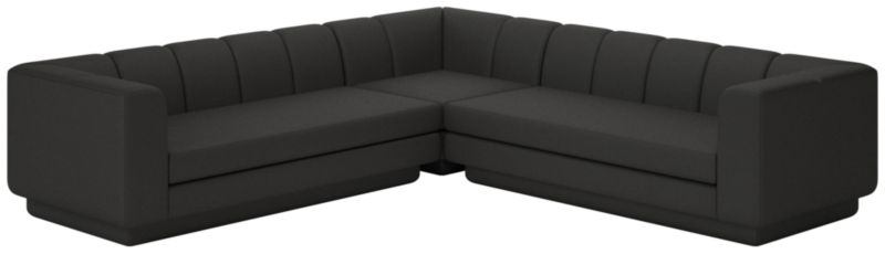 Viewing product image Yarrow 3-Piece L-Shaped Sectional Sofa Kanvas Ebony - image 1 of 7