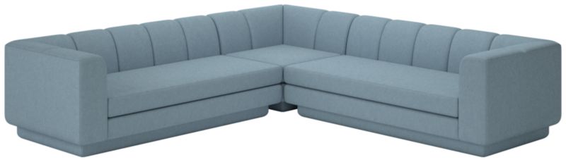 Viewing product image Yarrow 3-Piece L-Shaped Sectional Sofa Lisbon Wedgewood - image 1 of 7