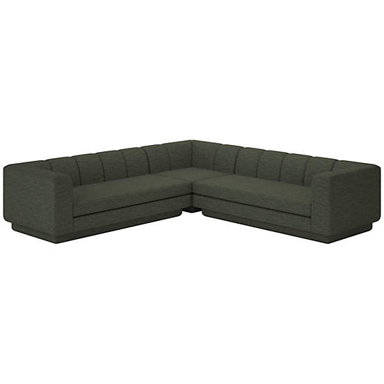 Yarrow 3-Piece L-Shaped Sectional Sofa Curious Evergreen