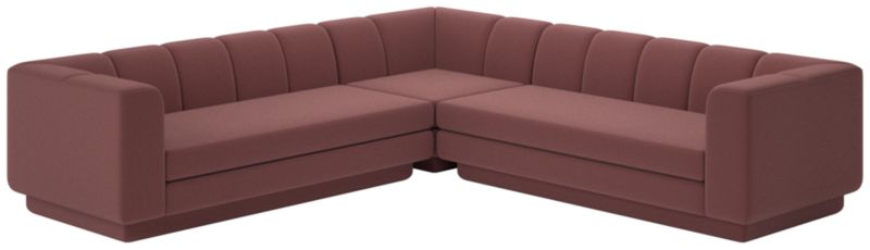 Viewing product image Yarrow 3-Piece L-Shaped Sectional Sofa Lisbon Rose Brown - image 1 of 7