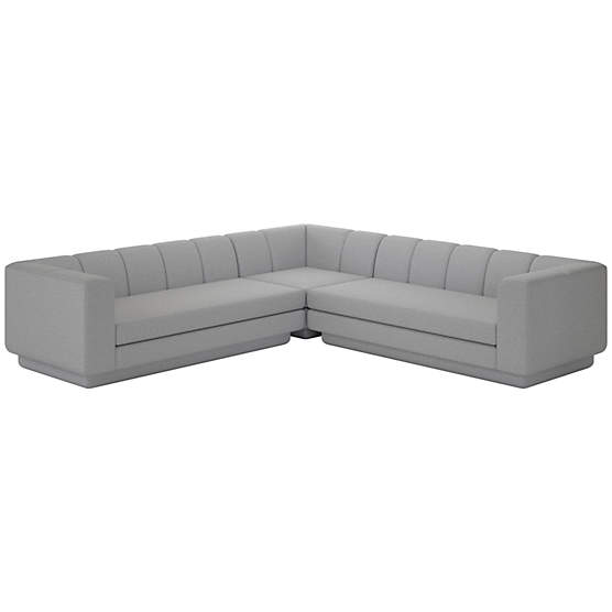 Yarrow 3-Piece L-Shaped Sectional Sofa Artisan Ash