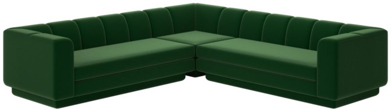 Viewing product image Yarrow 3-Piece L-Shaped Sectional Sofa Como Emerald - image 1 of 7