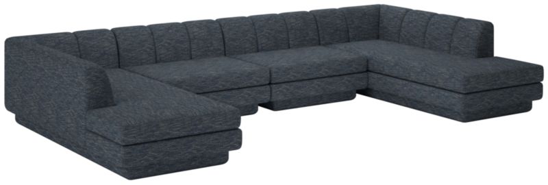 Viewing product image Yarrow 4-Piece U-Shaped Sectional Sofa Curious Eclipse - image 1 of 7