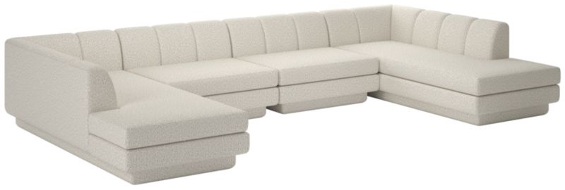 Viewing product image Yarrow 4-Piece U-Shaped Sectional Sofa Bloce Grey - image 1 of 7