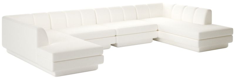 Viewing product image Yarrow 4-Piece U-Shaped Sectional Sofa Dream Pina Colada - image 1 of 7