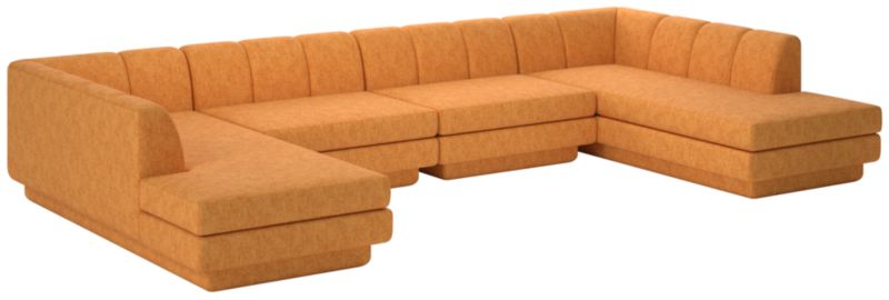 Viewing product image Yarrow 4-Piece U-Shaped Sectional Sofa Dream Ginger Tea - image 1 of 7