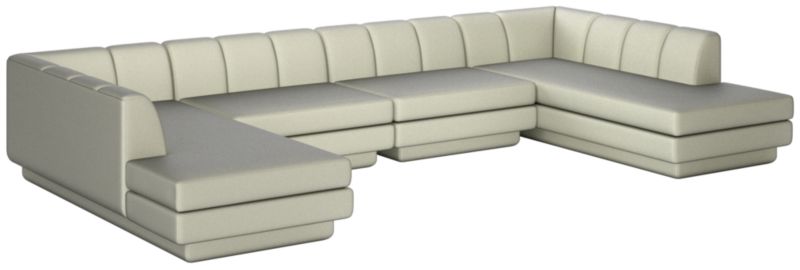 Viewing product image Yarrow 4-Piece U-Shaped Sectional Sofa Colourwash Snow - image 1 of 12