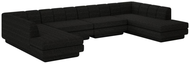 Viewing product image Yarrow 4-Piece U-Shaped Sectional Sofa Illecebrous Black Star - image 1 of 12