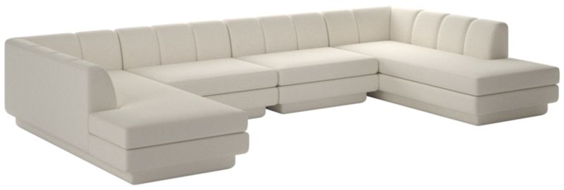 Viewing product image Yarrow 4-Piece U-Shaped Sectional Sofa Illecebrous Malt - image 1 of 12