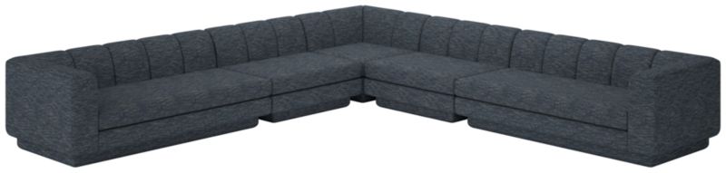 Yarrow 5-Piece L-Shaped Sectional Sofa Curious Eclipse - image 0 of 8