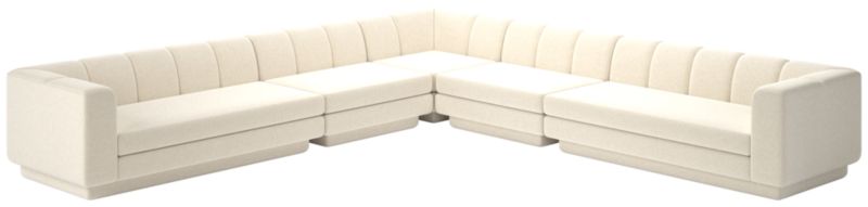 Yarrow 5-Piece L-Shaped Sectional Sofa Nomad Snow - image 0 of 8