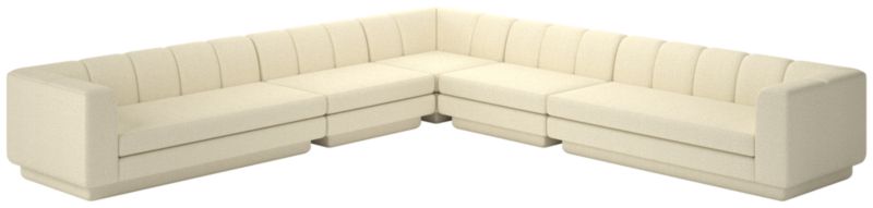 Yarrow 5-Piece L-Shaped Sectional Sofa Bloce Cream - image 0 of 8