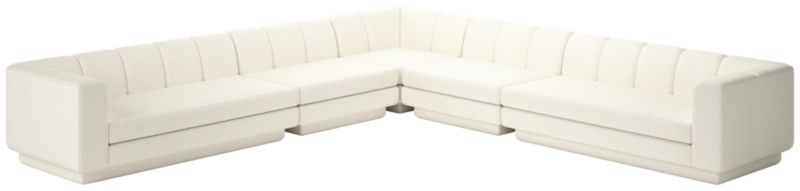 Yarrow 5-Piece L-Shaped Sectional Sofa Wooly Sand - image 0 of 8