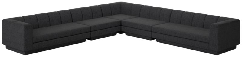 Yarrow 5-Piece L-Shaped Sectional Sofa Bloce Noir - image 0 of 8