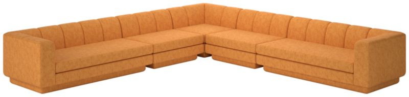 Yarrow 5-Piece L-Shaped Sectional Sofa Dream Ginger Tea - image 0 of 8