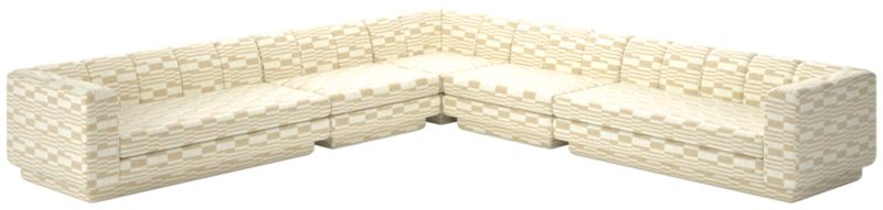 Yarrow 5-Piece L-Shaped Sectional Sofa Piano Cloud - image 0 of 8