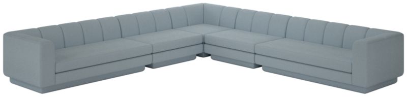 Viewing product image Yarrow 5-Piece L-Shaped Sectional Sofa Nomad Chambray - image 1 of 12