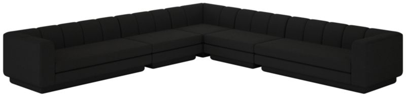 Viewing product image Yarrow 5-Piece L-Shaped Sectional Sofa Hartman Night - image 1 of 12