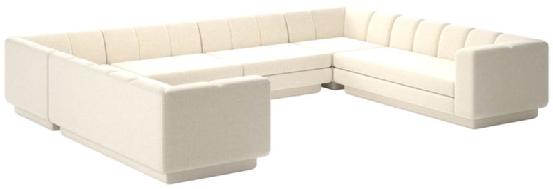 Yarrow 6-Piece U-Shaped Sectional Sofa Nomad Snow - image 0 of 8