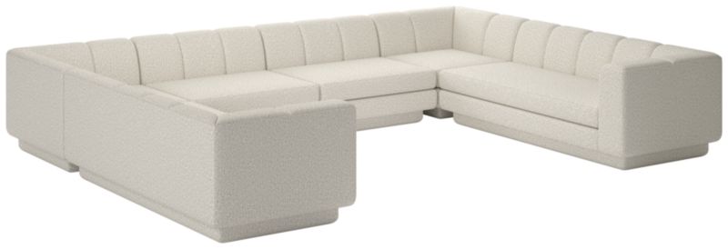 Yarrow 6-Piece U-Shaped Sectional Sofa Bloce Grey - image 0 of 8