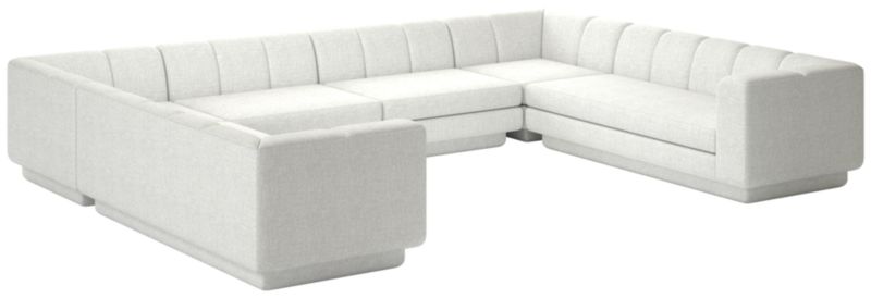 Yarrow 6-Piece U-Shaped Sectional Sofa Elliot Dove - image 0 of 8