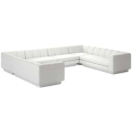 Yarrow 6-Piece U-Shaped Sectional Sofa Elliot Dove