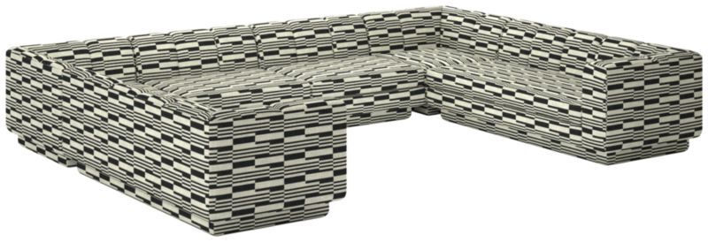 Yarrow 6-Piece U-Shaped Sectional Sofa Piano Domino - image 0 of 8