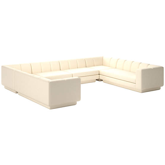 Yarrow 6-Piece U-Shaped Sectional Sofa Kanvas Sand