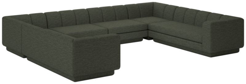 Yarrow 6-Piece U-Shaped Sectional Sofa Curious Evergreen - image 0 of 8