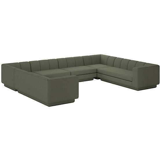 Yarrow 6-Piece U-Shaped Sectional Sofa Artisan Moss