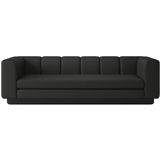 Yarrow 97.5 Kanvas Ebony Sofa