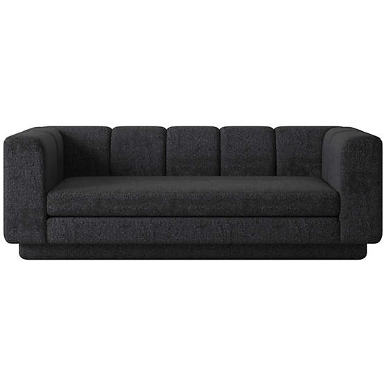 Yarrow 84" Bloce Noir Sofa