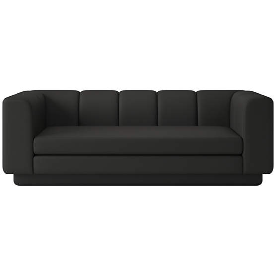Yarrow 84" Sofa Kanvas Ebony