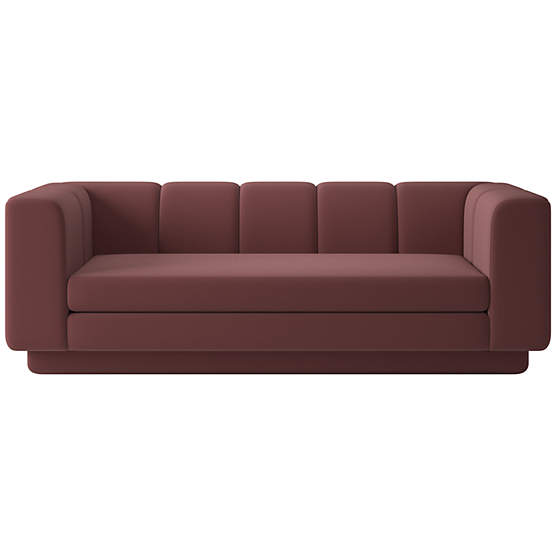 Yarrow 84" Sofa Lisbon Rust Brown