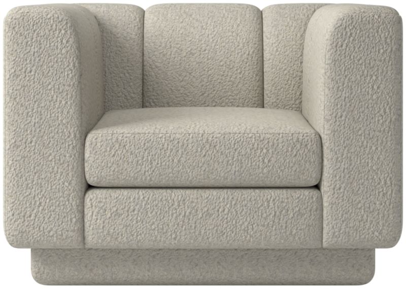 Yarrow Swivel Chair Faux Sheepskin Natural - image 0 of 9