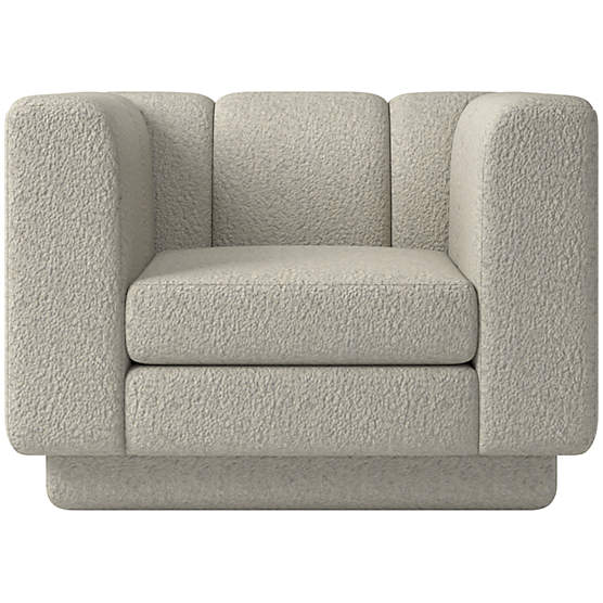 Yarrow Swivel Chair Faux Sheepskin Natural