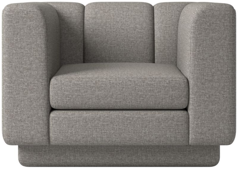 Yarrow Swivel Chair Taylor Felt Grey - image 0 of 9