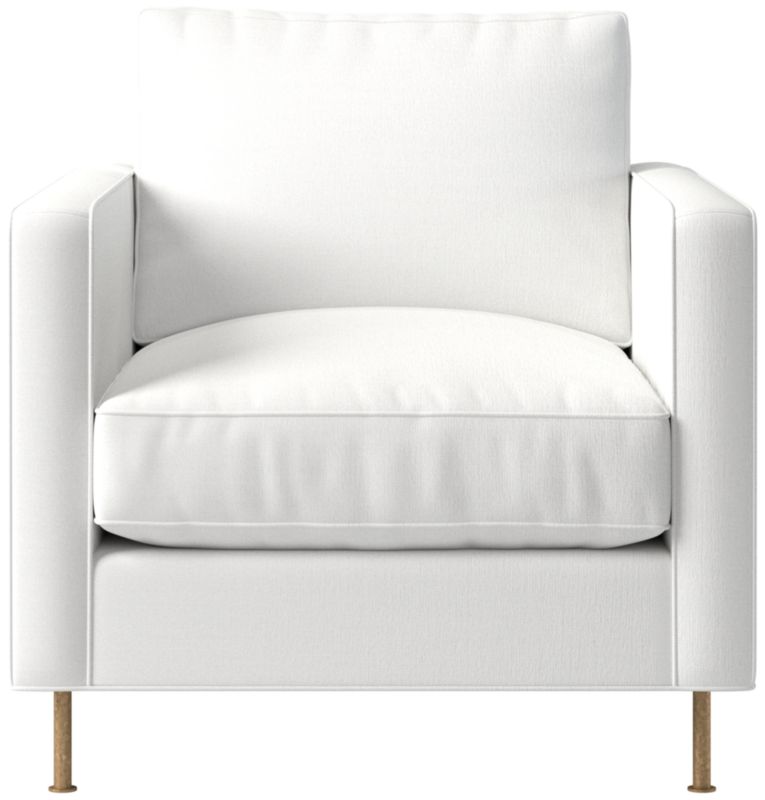 Viewing product image Brett Taupe Velvet Accent Chair - image 1 of 11