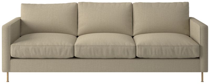 Viewing product image Brett 76" Jade Green Velvet Sofa - image 1 of 13