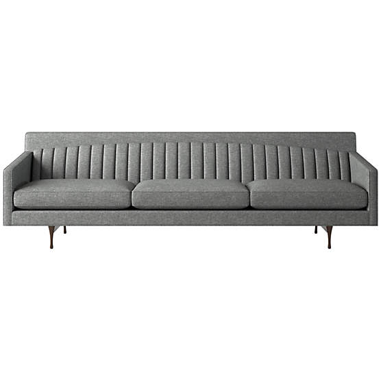 Symmetric Sofa 103" Hatch Charcoal