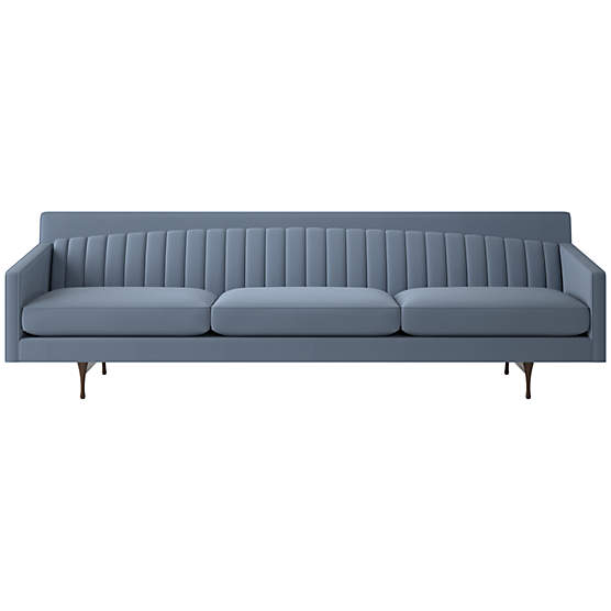 Symmetric Sofa 103" Luca Azure